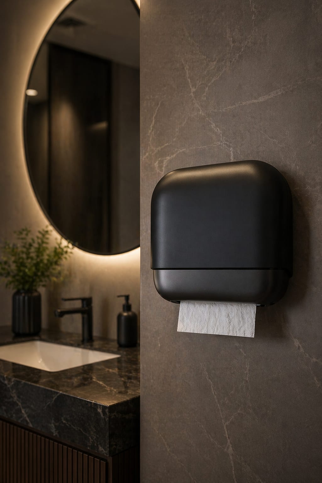 Luxury Wall Mount Tissue Paper Dispenser