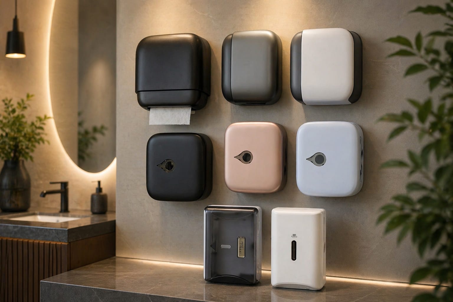 Luxury Wall Mount Tissue Paper Dispenser